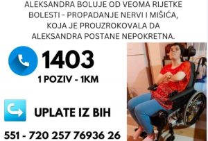 Budimo humani! Pomozimo liječenje mlade majke iz Šipova