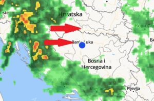 Aktivan narandžasti meteoalarm: Nevrijeme sa jakim udarima vjetra stiže u BiH VIDEO