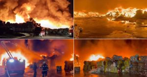 Ogroman požar u Hrvatskoj: Gori poznata fabrika, ljudima rečeno da ne izlaze napolje VIDEO