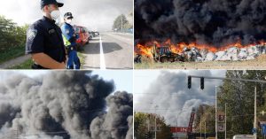 Požar u Osijeku: Plastika i dalje gori, prati se kvalitet vazduha