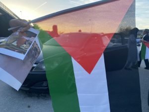 Skup u Sarajevu: Desetine vozila okićena palestinskim zastavama prodefilovala ulicama