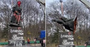 Nema više Puškina! Kijevske gradske vlasti uklonile kip ruskog pisca VIDEO