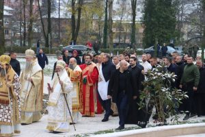 Patrijarh Porfirije osveštao Hram Svetog Save u Foči, kum predsjednik Republike Srpske