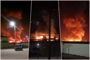 Požar u Јagodini: Akva park u plamenu, čule se detonacije VIDEO