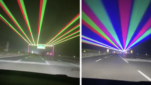 Laseri protiv pospanosti na autoputu VIDEO