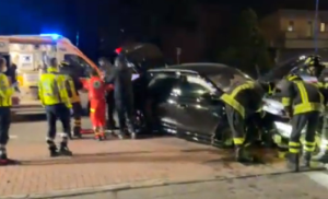 Automobil u potpunosti uništen: Fudbaler imao udes, pa odbio alkotest VIDEO