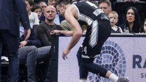 Avramović nema sreće: Košarkaš Partizana doživio težak lom noge VIDEO