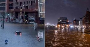 Zoltan stigao u Njemačku: Jaka oluja potopila Hamburg VIDEO