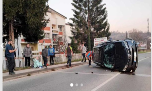 Vozilo završilo na boku: Gužva zbog saobraćajne nesreće u ovom dijelu BiH