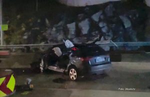 Detalji nesreće: Audi iz BiH udario u betonski blok, dva muškarca poginula, a dvojici se bore za život