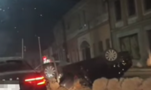 Na sreću nema povrijeđenih: Automobil u Brčkom završio na krovu VIDEO