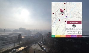 Upozorenje! Vazduh u Banjaluci i danas “opasan” po zdravlje ljudi FOTO