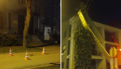 Duvao olujni vjetar: Ogranak pao na Banjalučanku, intervenisali vatrogasci
