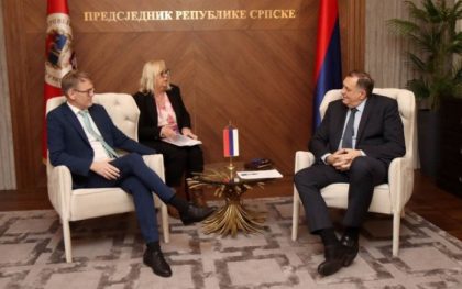 Dodik sa ambasadorom Norveške: Srpska posvećena evropskom putu