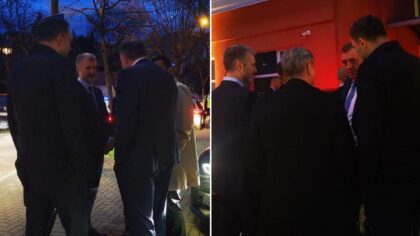 “Pregovori” nakon sastanka: O čemu su lideri trojke i Dodik pričali ispred zgrade HDZ-a