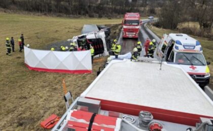 Vozač iz BiH teško povrijeđen u prevrtanju kamiona