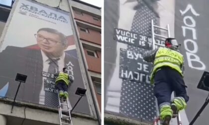 Vučiću na reveru napisao “lopov”: Policija odmah reagovala VIDEO
