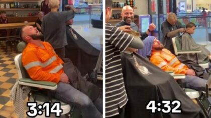 Hit snimak: Muškarac zaspao usred šišanja u frizerskom salonu VIDEO
