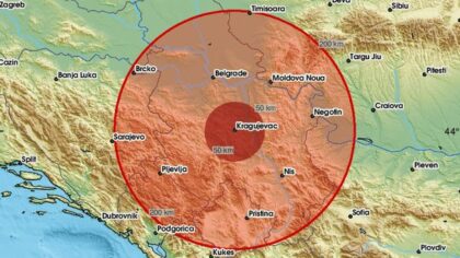 Ponovo se trese tlo u Srbiji: Zemljotres pogodio Kragujevac