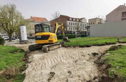 Počeli radovi na izgradnji parka u kojem će biti spomenik Kulinu banu u Banjaluci VIDEO / FOTO