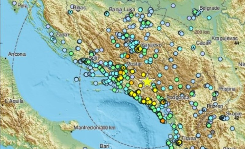 Tresla se i Hercegovina! Bez ljudskih žrtava i materijalne štete u snažnom zemljotresu