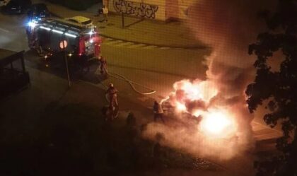 Vozilo “nestalo” u plamenu: “Golf sedam” izgorio u noćnim satima FOTO