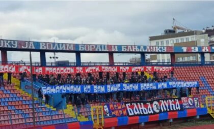 “Ko vam više znači, Borac ili televizor?”: Jasna poruka sa Gradskog stadiona u Banjaluci