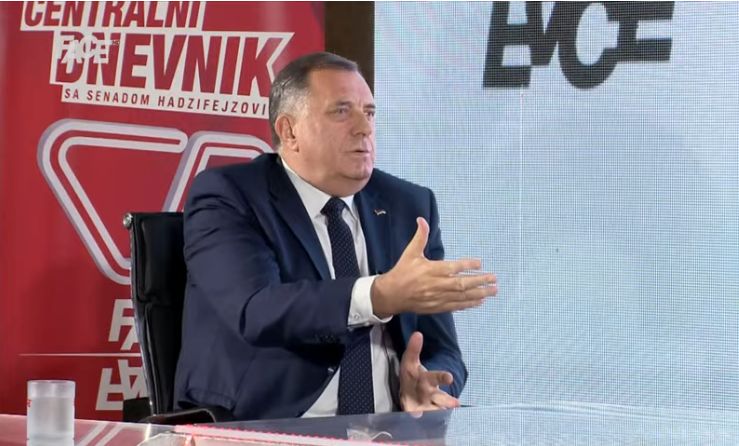 Dodik za Face TV: BiH je zemlja koja nema sreće, potrebno mirno razdruženje