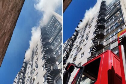Vatrogasci na terenu: Veliki požar, gori stan VIDEO