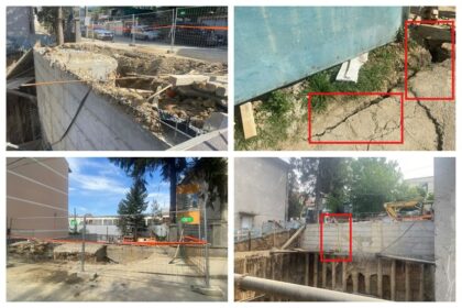 Klizište na gradilištu u Beogradu, dio ulice propada u rupu: “Čula sam lupkanje, vidjela da zid ide napred”