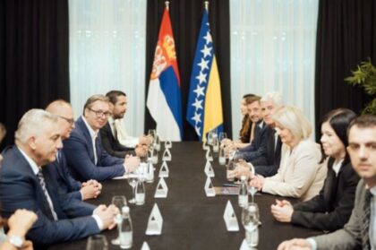 Sastanak u Mostaru: Vučić i Čović razgovarali o unapređenju političkog dijaloga u regiji