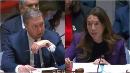 Dobio opomenu u UN-u: Predsjedavajuća zbog Vučića lupala šakom o sto VIDEO