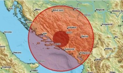 “Kratko, ali jako”: Zemljotres ponovo pogodio BiH, treslo se kod Mostara