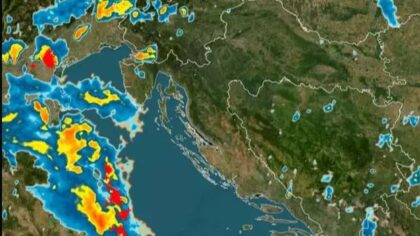 Olujni oblak: Veliko nevrijeme ide prema Hrvatskoj