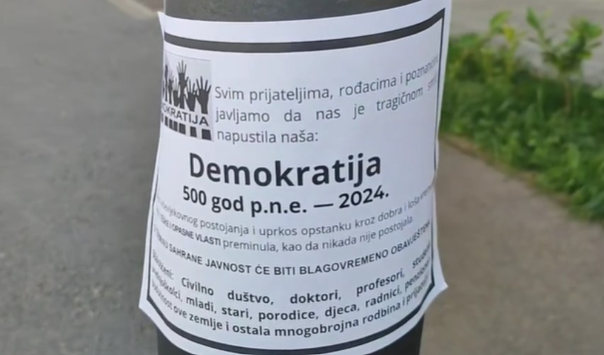 “Preminula, kao da nikad nije postojala..” : Neobična smrtovnica u Banjaluci VIDEO