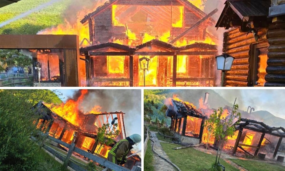 Epilog požara u Ribniku: Od restorana nije ostalo ništa, šteta ogromna VIDEO