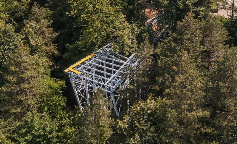 Postavljena čelična konstrukcija: Radovi na izgradnji prvog vidikovca u Banjaluci