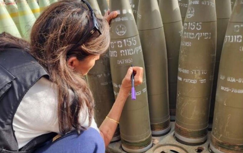 Nema kraja sukobima: Niki Hejli na izraelskoj raketi napisala ”Dokrajčite ih”