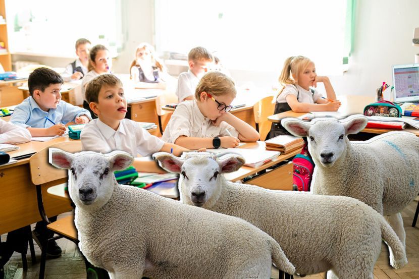 Školi prijeti zatvaranje zbog manjka đaka: Da bi to spriječili, roditelji učenika podnijeli prijave za upis četiri ovce