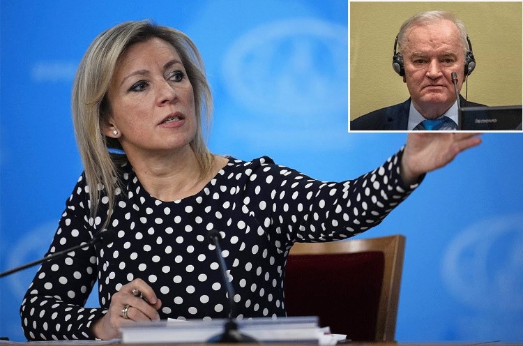 Zaharova o zdravstvenom stanju Ratka Mladića: Zapad nastavlja kažnjavanje Srba