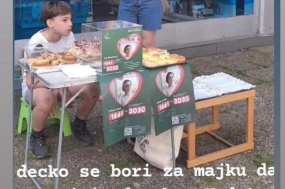 Dirljiva scena tjera suze na oči: Mališan prodaje krofne da spasi život bolesnoj mami
