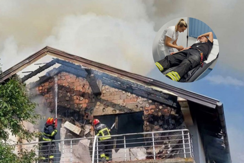 Dva vatrogasca povrijeđena u gašenju požara kod Kotor Varoša FOTO