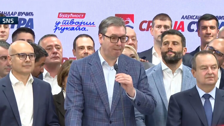 Vučić nakon objavljivanja prvih rezultata izbora: U Beogradu imamo 63 mandata, ubjedljiva pobjeda i u Novom Sadu