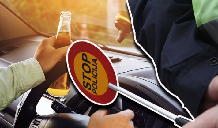 Uhapšen pijani vozač: Vozio sa 4,39 promila alkohola u krvi