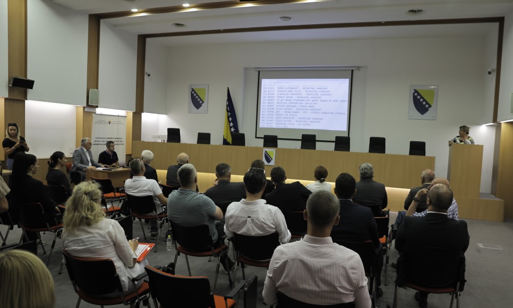 Oktobarski izbori: CIK BiH žrijebanjem utvrdila redoslijed na glasačkom listiću