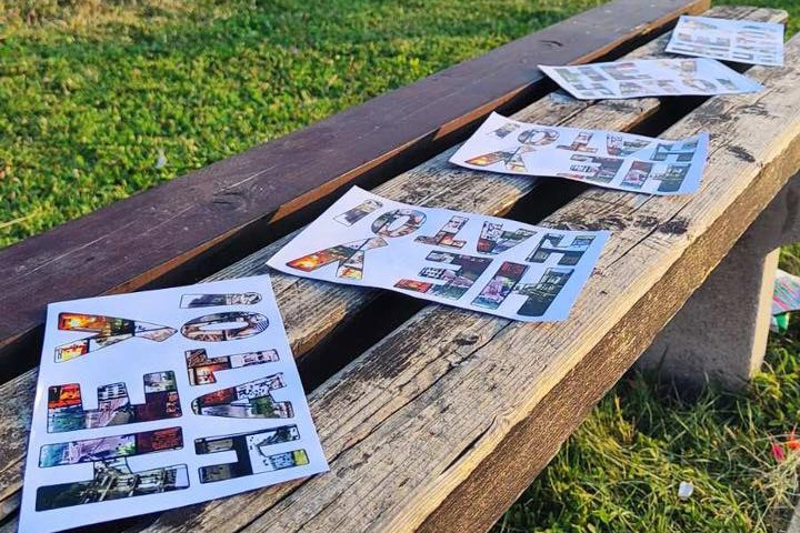 “Ne u NATO”: Na više lokacija u Istočnom Novom Sarajevu postavljeni leci FOTO