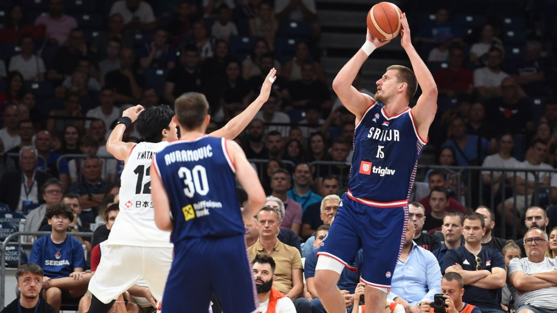 Košarkaši večeras bili veoma raspoloženi: Srbija bez milosti zatrpala koš Japana