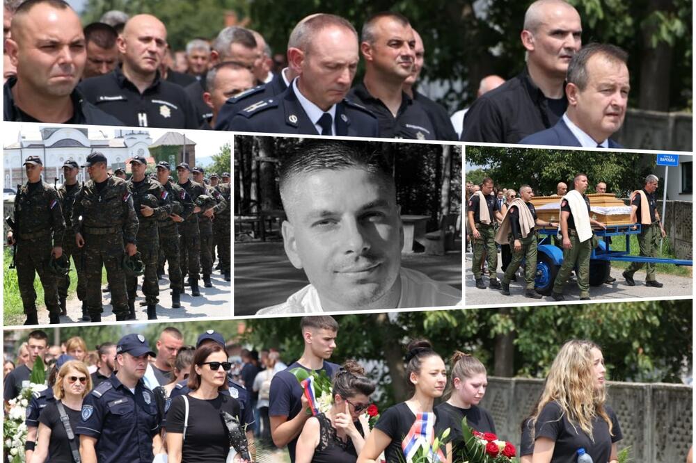 Na radnom mjestu ga ubio Albanac: Sahranjen policajac Nikola Krsmanović
