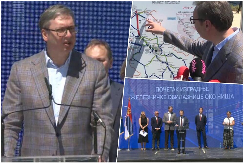 Vučić na početku izgradnje željezničke obilaznice: Ulažemo velika sredstva u razvoj Niša, hvala EU na pomoći