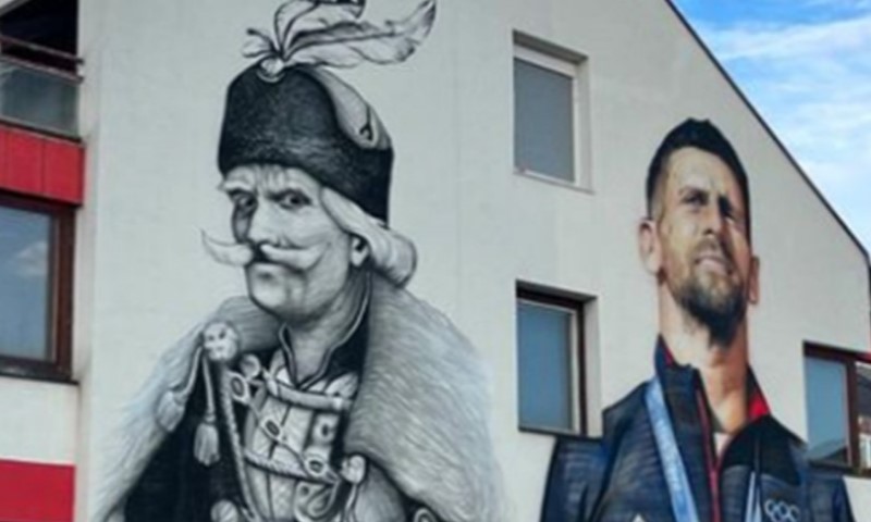 Đokovićev mural u Sokocu privlači pažnju: O njemu pišu i svjetski mediji